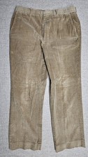 Vintage LL Bean Corduroy Pants Mens 35x28 Tan Classic Fit USA Made 90s Casual
