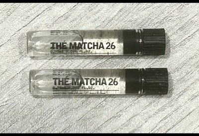 2 x Le Labo The Matcha 26 Eau de Parfum Sample Vial .025oz, .75mL
