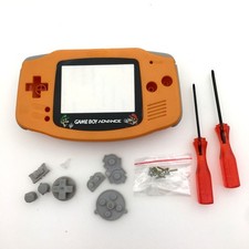 Yellow Full Housing Shell Case Buttons  Lens for Gameboy Advance GBA Console