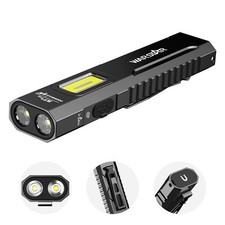 WarStar 1500 Lumen Rechargeable USB-C Flat EDC Flashlight Multi-Function Light