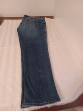 LEE STRAIGHT TAPER JEANS PRE-OWNED 38 X 30 ZIP UP BUTTON