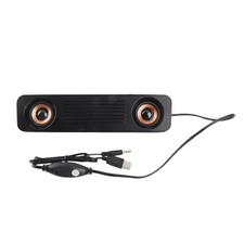 Wired Desktop Speaker, ABS 60Hz-20kHz 360 Degree HiFi Stereo Subwoofer USB