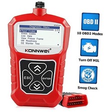 KW310 OBD2 Scanner Car Code Reader Full OBDII Functions 10 Modes Red