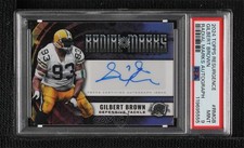 2024 Topps Resurgence Radial Marks Gilbert Brown #RM-GB PSA 9 MINT Auto 8d2