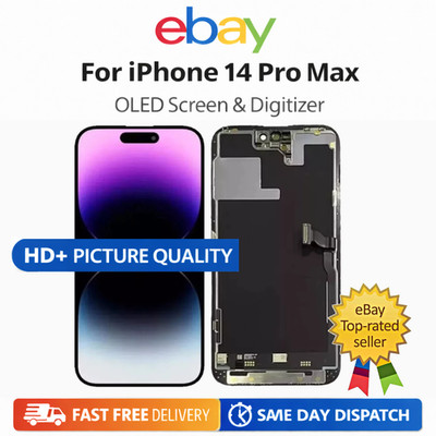 Für iPhone 14 Pro Max Soft OLED LCD Display Digitizer Bildschirm Ersatz + ToolKit
