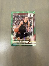 2023-24 Panini Donruss Duncan Robinson #196 Holo Green Laser parallel. Heat