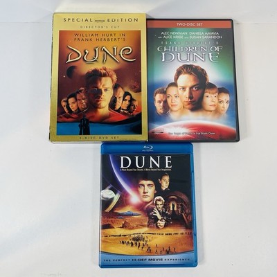 Dune (Special Ed. Director's Cut DVD) + Children of Dune + Dune (Blu-ray, 1984)