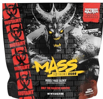 Mutant Mass Extreme 2500 - High Calorie Mass Gainer Whey Protein Powder Triple C