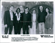 1993 Photo Chris Lemmon Pam Poitier Tyrone Power Jr On Vicki! Television 8X10