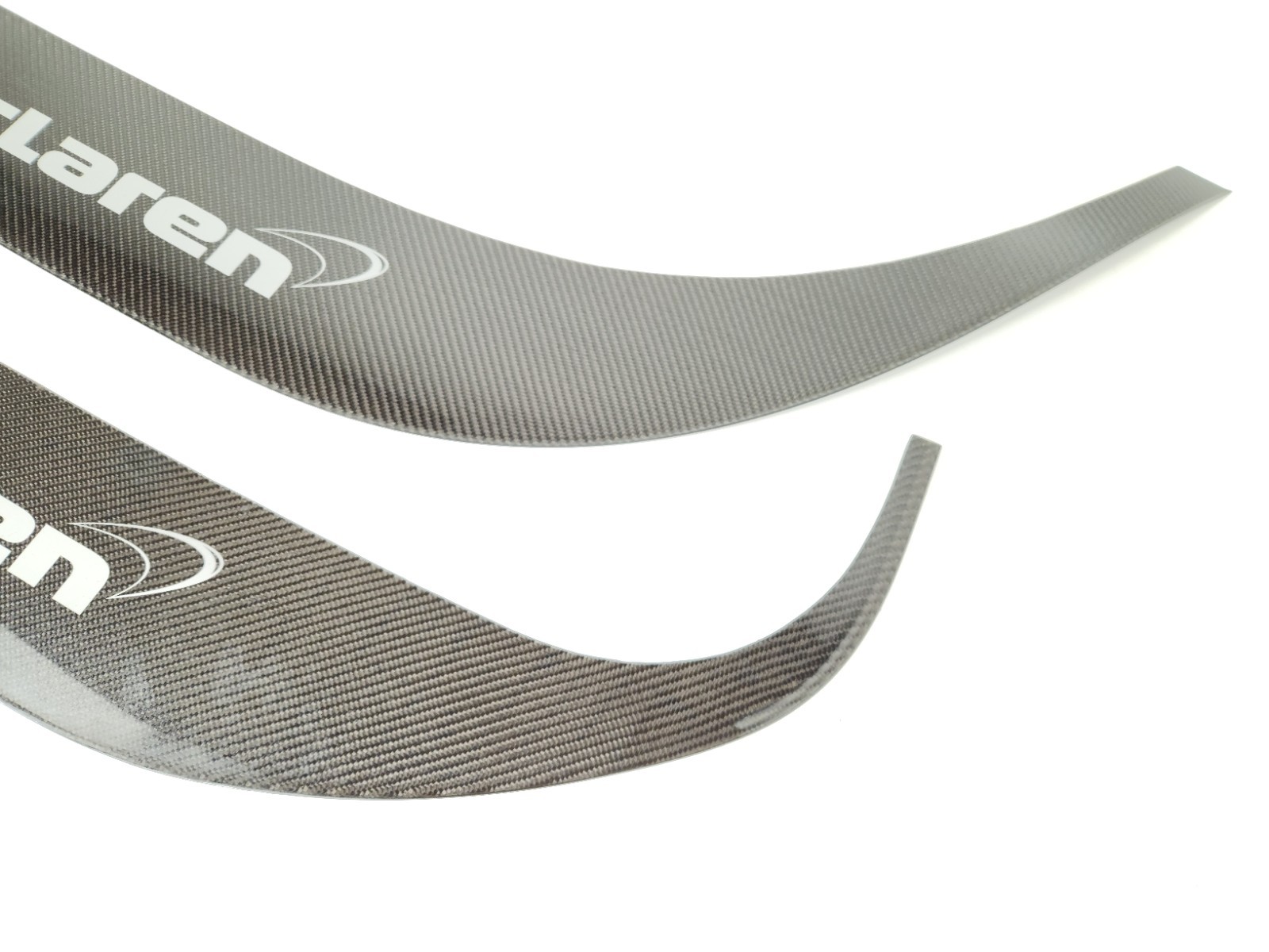 2012-2014 MCLAREN MP4-12C CARBON FIBER DOOR SCUFF PLATE TRIM COVER PANEL SET OEM