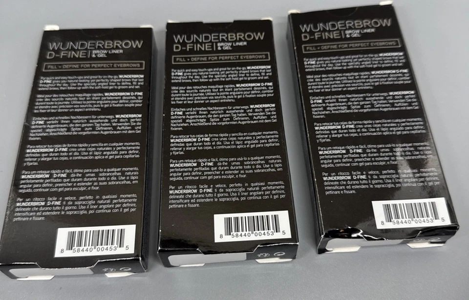 3x Wunder2 Wunder Brow D-Fine Liner + Gel Brunette New In Box. - Image 3 of 3