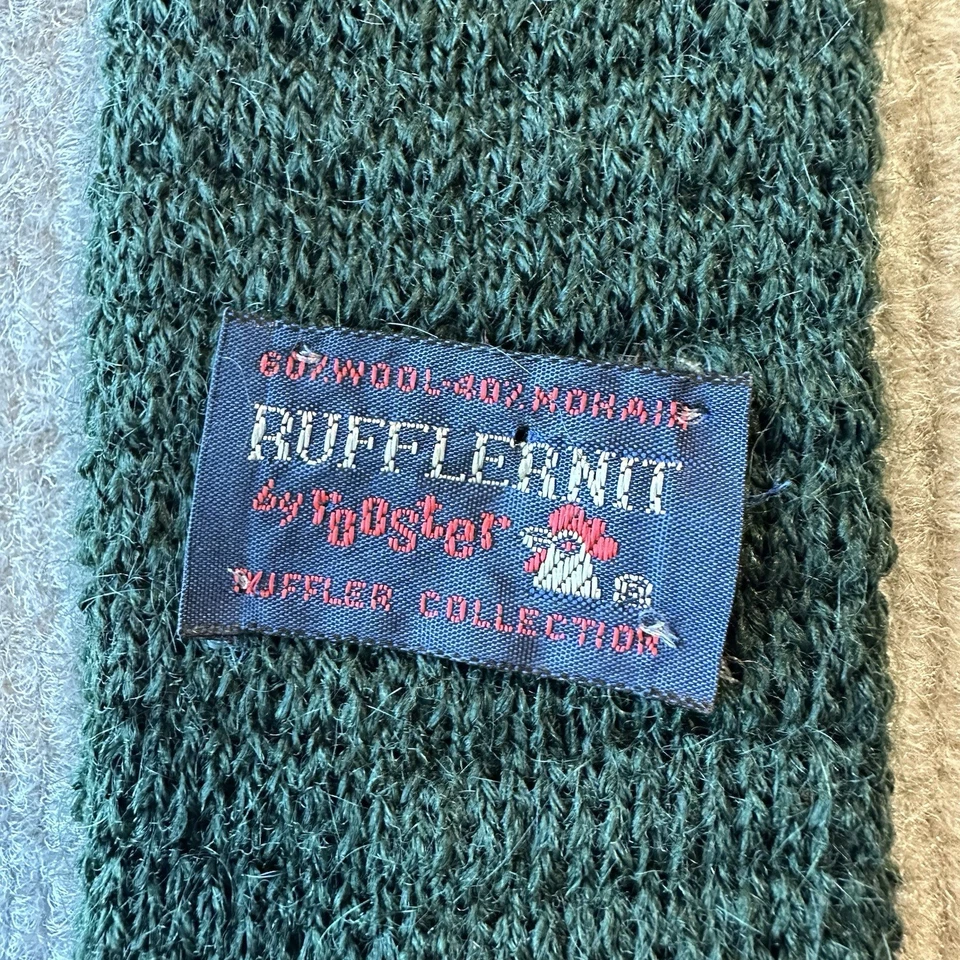 Corbata informal para hombre Rufflernit By Rooster mezcla de lana verde Foto 4 de 4