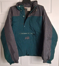 Y2K Vintage 90 s Nike Air Anorak Puffer Jacket Swoosh Logo Embroidered Size M