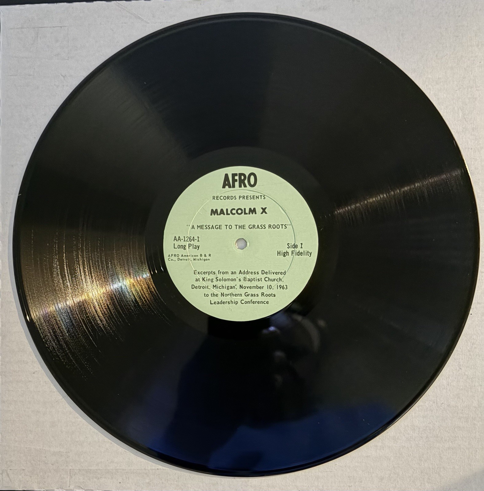 Malcolm X - Message To The Grass Roots (LP, EX, 1965 OG)