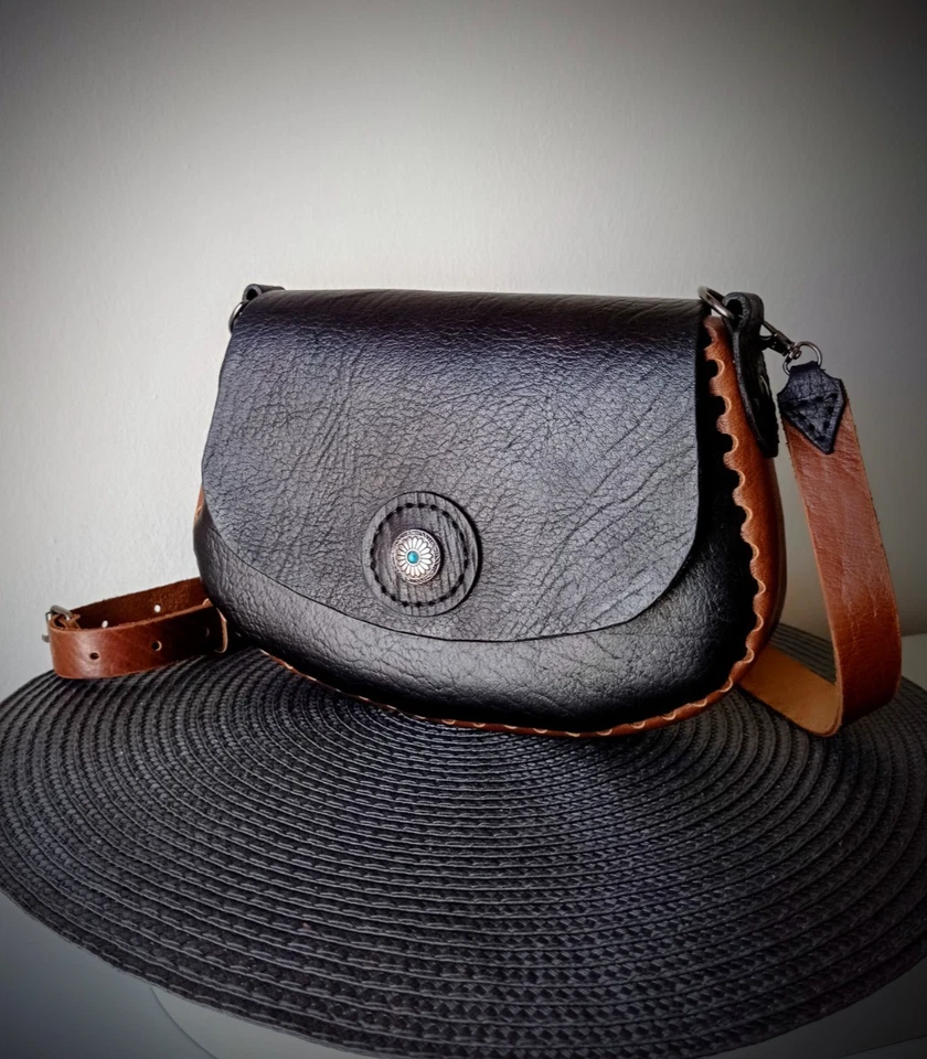 Handtasche Damen - Crossbody Bag - Exklusiv - Handmade in Spain - Echt Leder - Bild 2 von 4