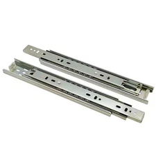 10"-22" Heavy Duty Full Extension Ball Bearing Drawer Slides  Track Rail 100-lb