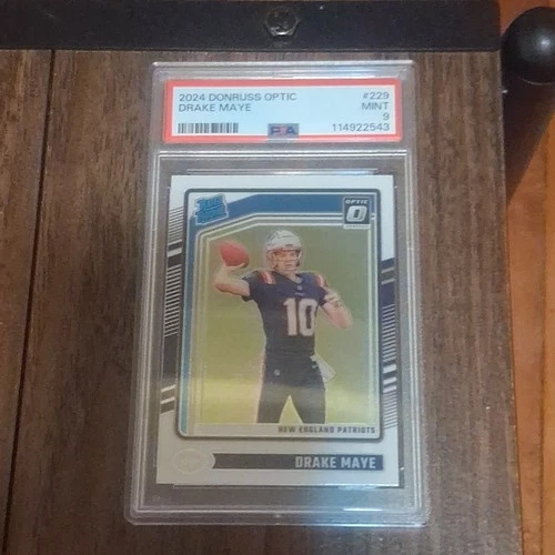 2024 Panini Donruss Optic Rated Rookie Drake Maye #229 PSA 9 Patriots NFL