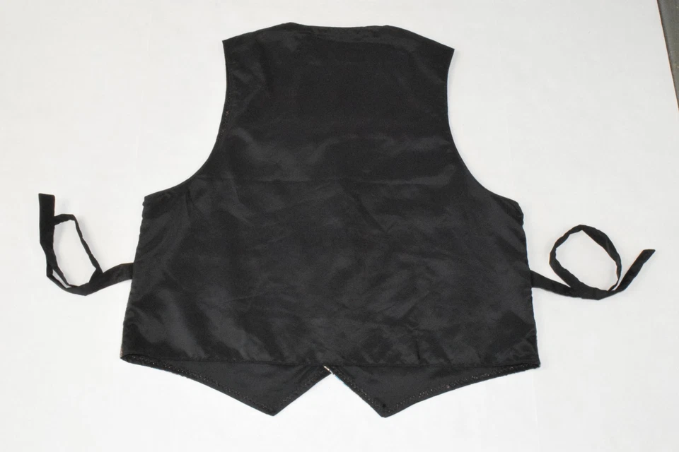 Vintage Vest Size XL 90s Turquoise Gold Threaded Tapestry Swirling Paisley - Image 2 of 4