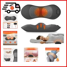 3-In-1 Electric Lumbar Support Pillow for Bed and Chair, Smooth Spine Triple Fus