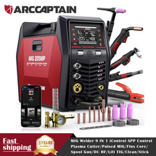 ARCCAPTAIN MIG205MP MIG Welder 9 IN 1 iControl APP Control 120/240V Dual Voltage
