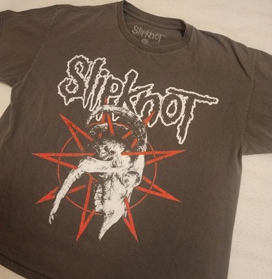 Slipknot 2022 US Tour Shirt Mens XL Charcoal Gray Goat Skull