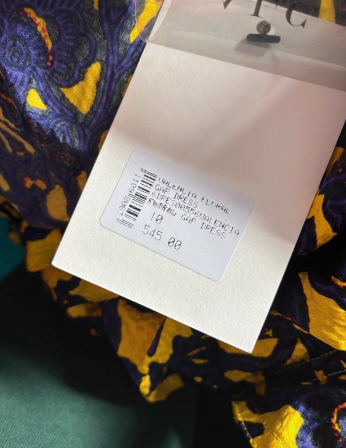 ALC Valencia Yellow and Blue silky dress, BNWT Size 10 image 2