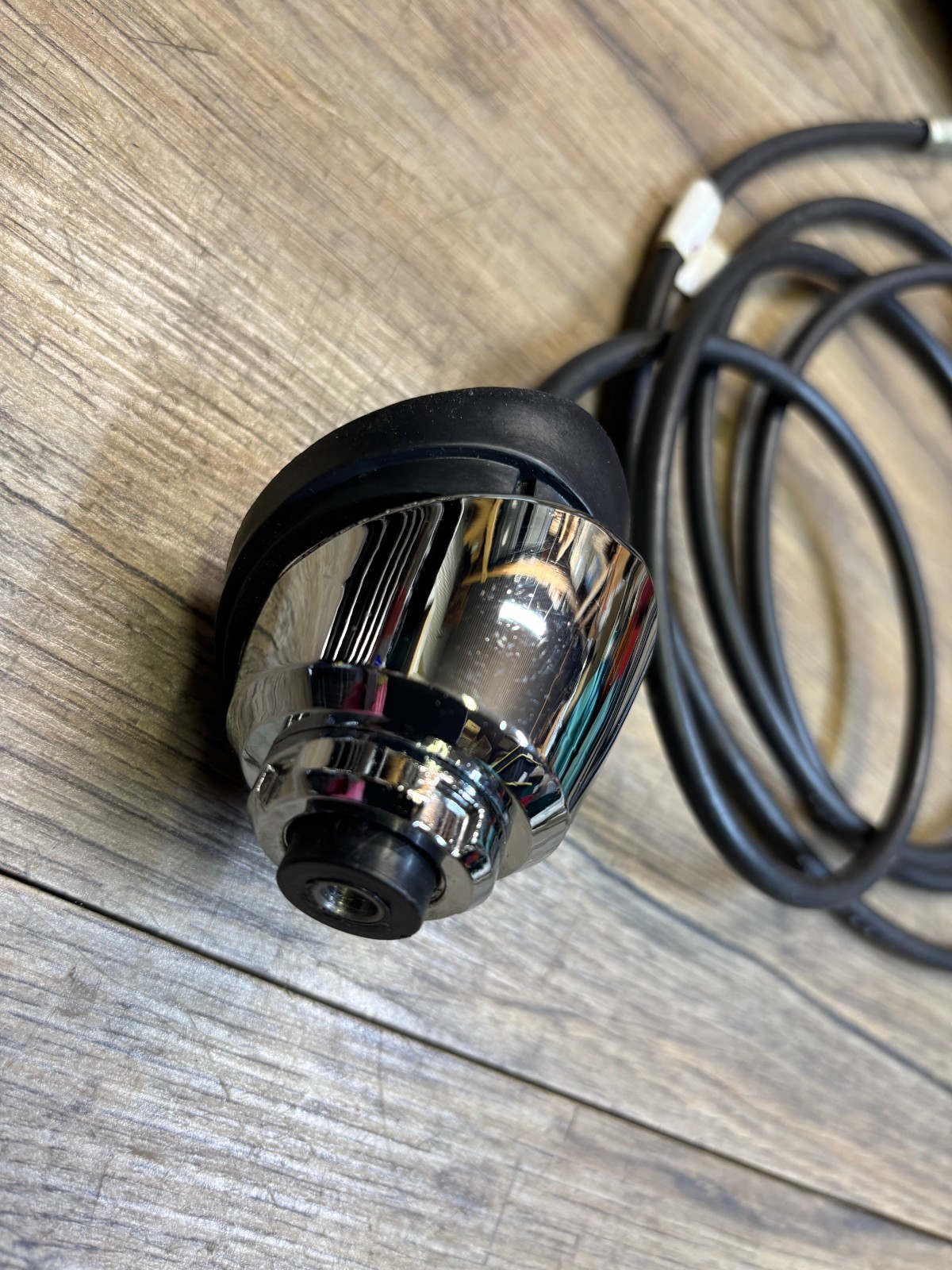 1979-1983 DODGE B150 VAN NOS MOPAR ANTENNA LEAD CABLE & CHROME BEZEL 4085869 thumbnail 2