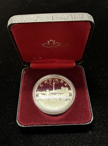 1834 - 1984 Canada Silver Proof Dollar “Toronto” In Box COA