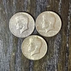 0.44 oz Silver Kennedy Half Dollar Coins Lot of 3 vintage coins collectors 40%