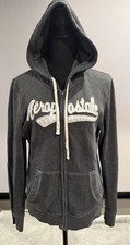 Aeropostale Embroidered Women's Gray Zip Up Logo Hoodie Sz XL