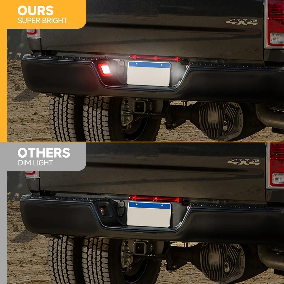 2PCS LED Number License Plate Lamp for Dodge Ram 1500 2500 3500 RAM 2003-2024 - Image 3 of 4