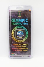 Olympic Games Trading Pin 1996 Atlanta GA Vintage Earth Dove Button