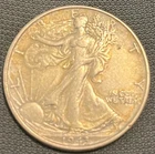 1943 Walking Liberty Half Dollar    90% Silver   0.3617 ASW    Free Shipping
