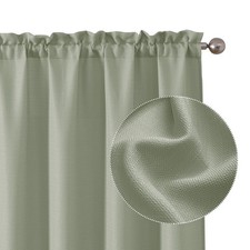 Chyhomenyc Light Green Curtains 72 40"W x 72"L Pack of 2 , Sage