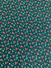 Vintage Cotton Calico Fabric - 1/2 Yd VIP CRANSTON PRINT - Green -LOT VF 103 NEW
