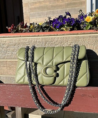COACH Tabby Shoulder Bag 26 - Quilted CP147 Moss green | eBay