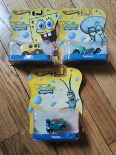 SpongeBob SquarePants Lot Hot Wheels Plankton Squidward 2012 