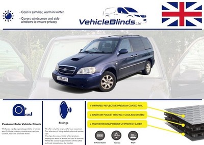 Stealth Rollos für Kia Sedona (2001-2006) 5 Türer