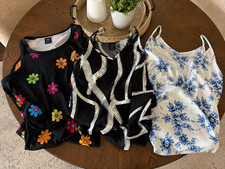 SHEIN Women’s XL Dress Lot 3 Sleeveless Floral Abstract Summer Casual Dresses