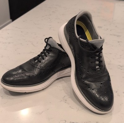 Cole Haan Shoes Mens 12 Black Perforated Leather Oxford Grand OS Dress Lace Up Men main image 2