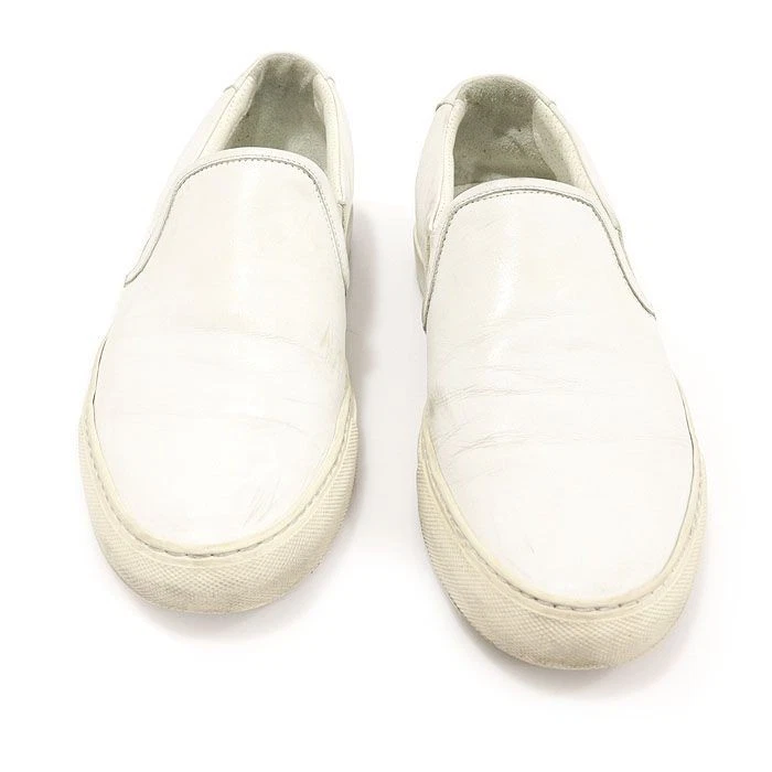 Common Projects 1895 Sneakers slip on da uomo in pelle bianca 42 CO63904ETC
