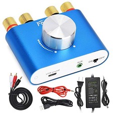 F900S 160W Minitooth 5.0 Power Amplifier, 2 Channel 80Wx2 Stereo 80W 80W Blue