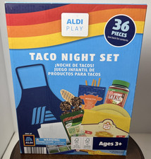 NEW Aldi TACO NIGHT SET 36pc Grocery Dinner Food Kids Toy Pretend Play Set