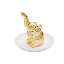 Elefanten-Schmuckschale Elefantendesign Tonware-Schmuckschale Glatt