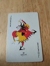 Vintage Joker Single Swap Playing Card Art Old Gaming Poker Game Fun Ads History