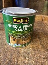 Rustins 1L Quick Dry Shed and Fence Protector - Clear