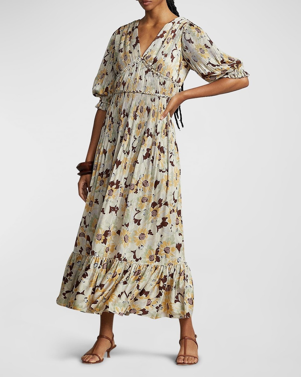 long sleeve tan dress Flare Sleeve Suede Boho Dress