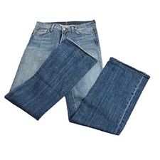 For All Mankind Jeans Womens 28 Bootcut Distressed Low Rise 30 X 31 Made In USA