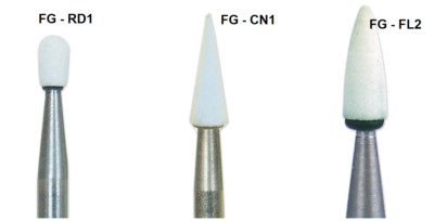 Cargus Dental Polishing & composite Finishing White Stones All Sizes 12 PER Box