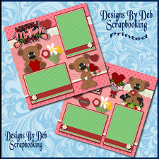 HAPPY MOTHER'S DAY Premade Scrapbook Pages paper printed layout DBDS